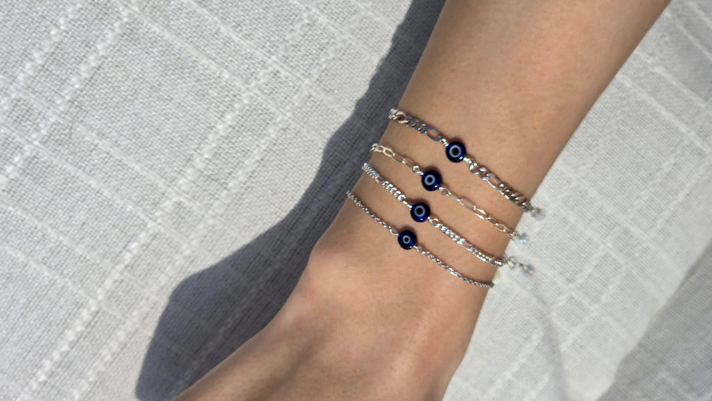 Evil Eye Bracelet w Swarovski Clasp
