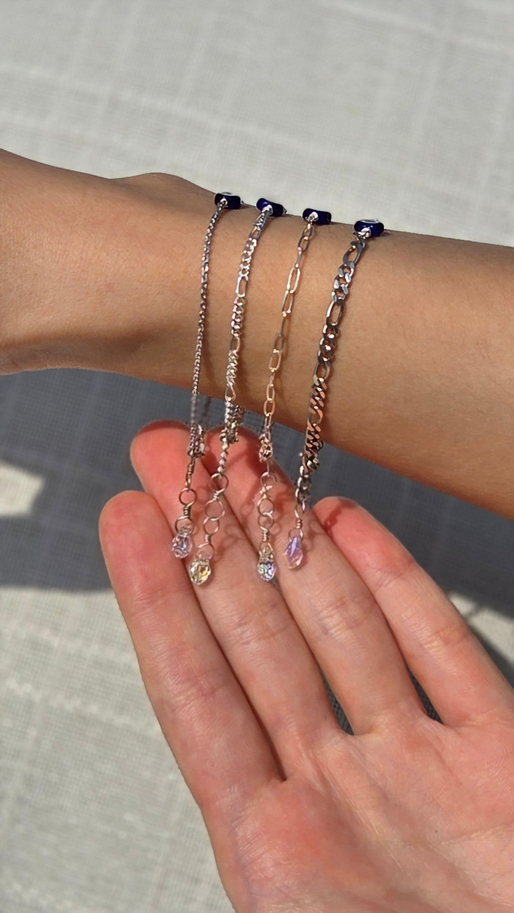 Evil Eye Bracelet w Swarovski Clasp