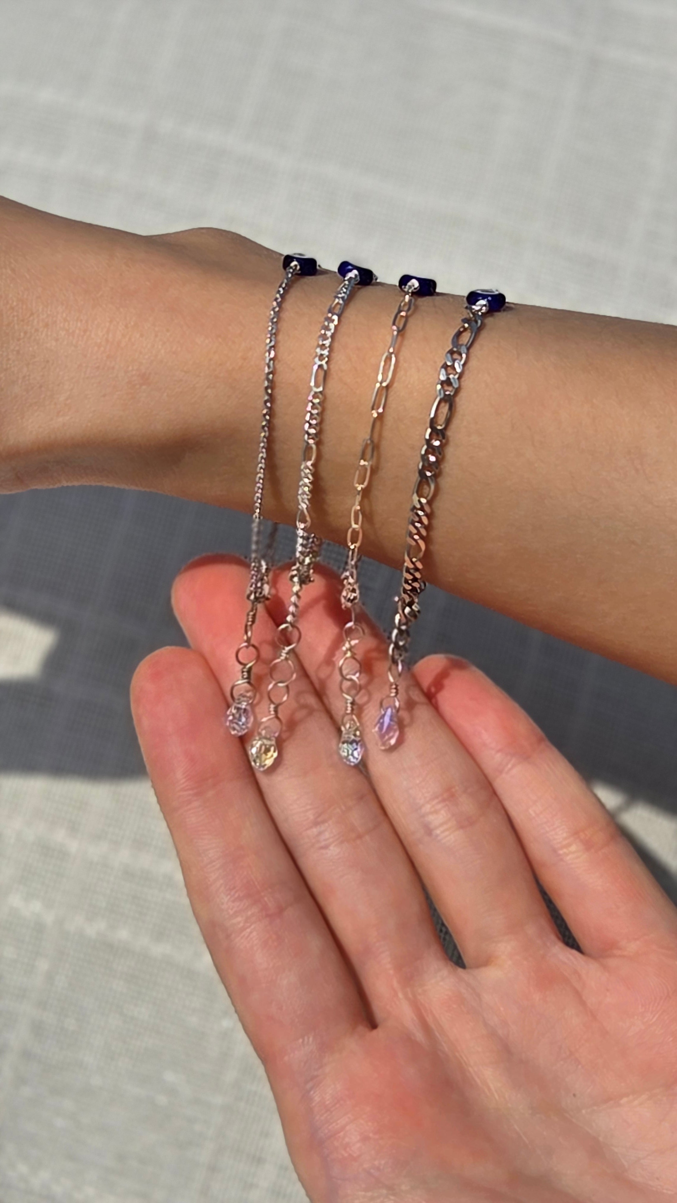 Evil Eye Bracelet w Swarovski Clasp