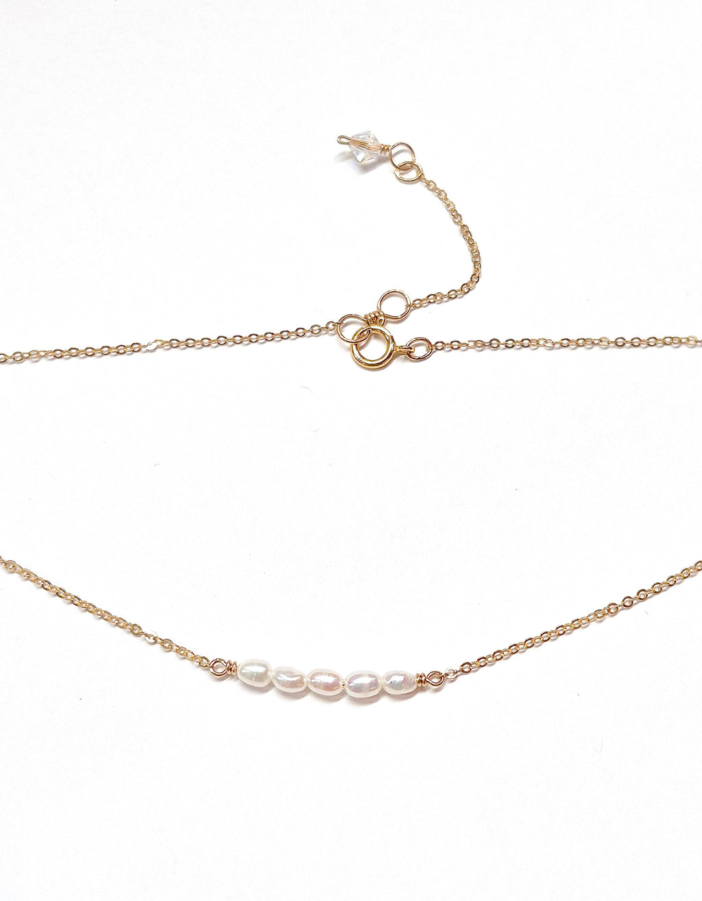 5 Rice Pearls Necklace
