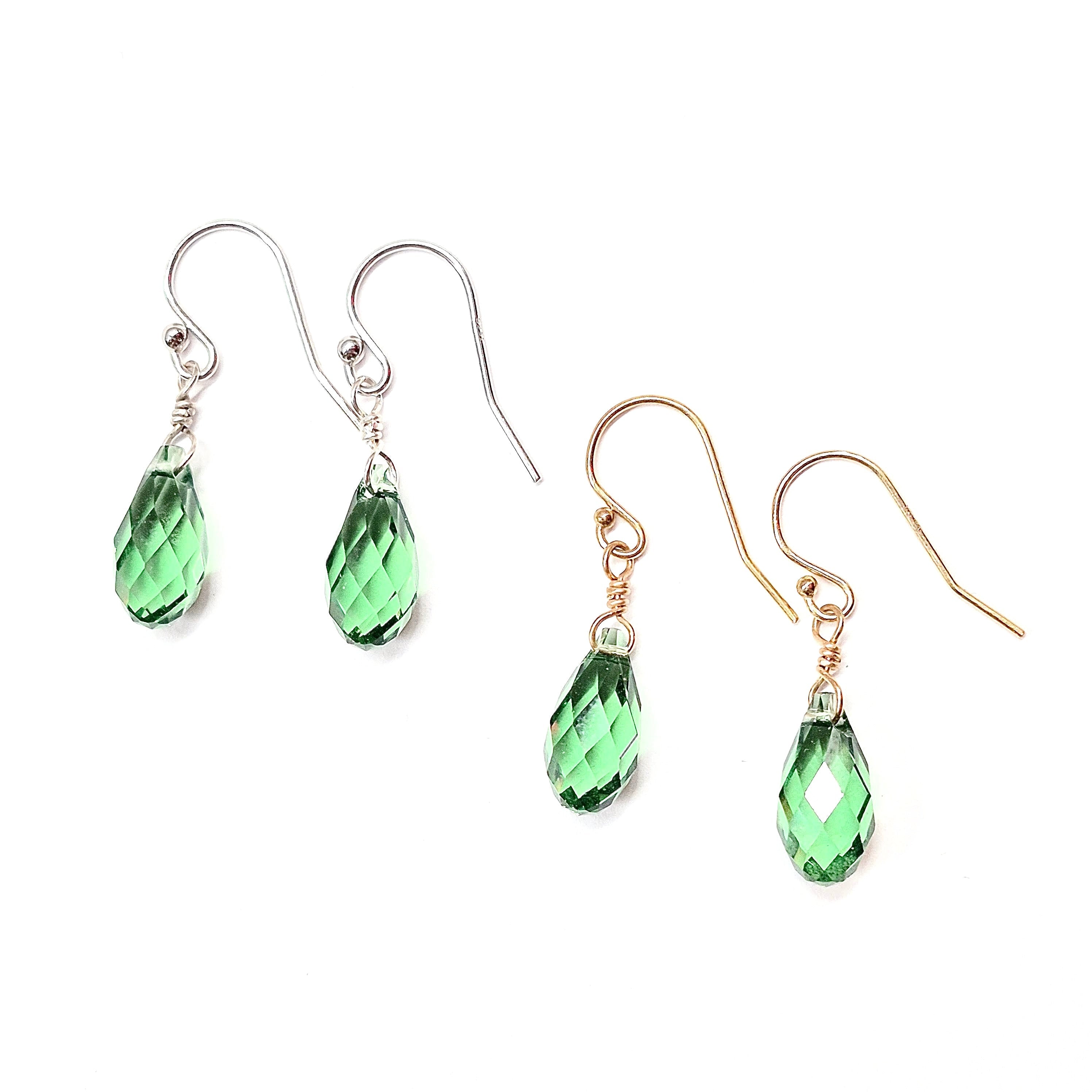 Swarovski Crystal Droplet Threader Earrings