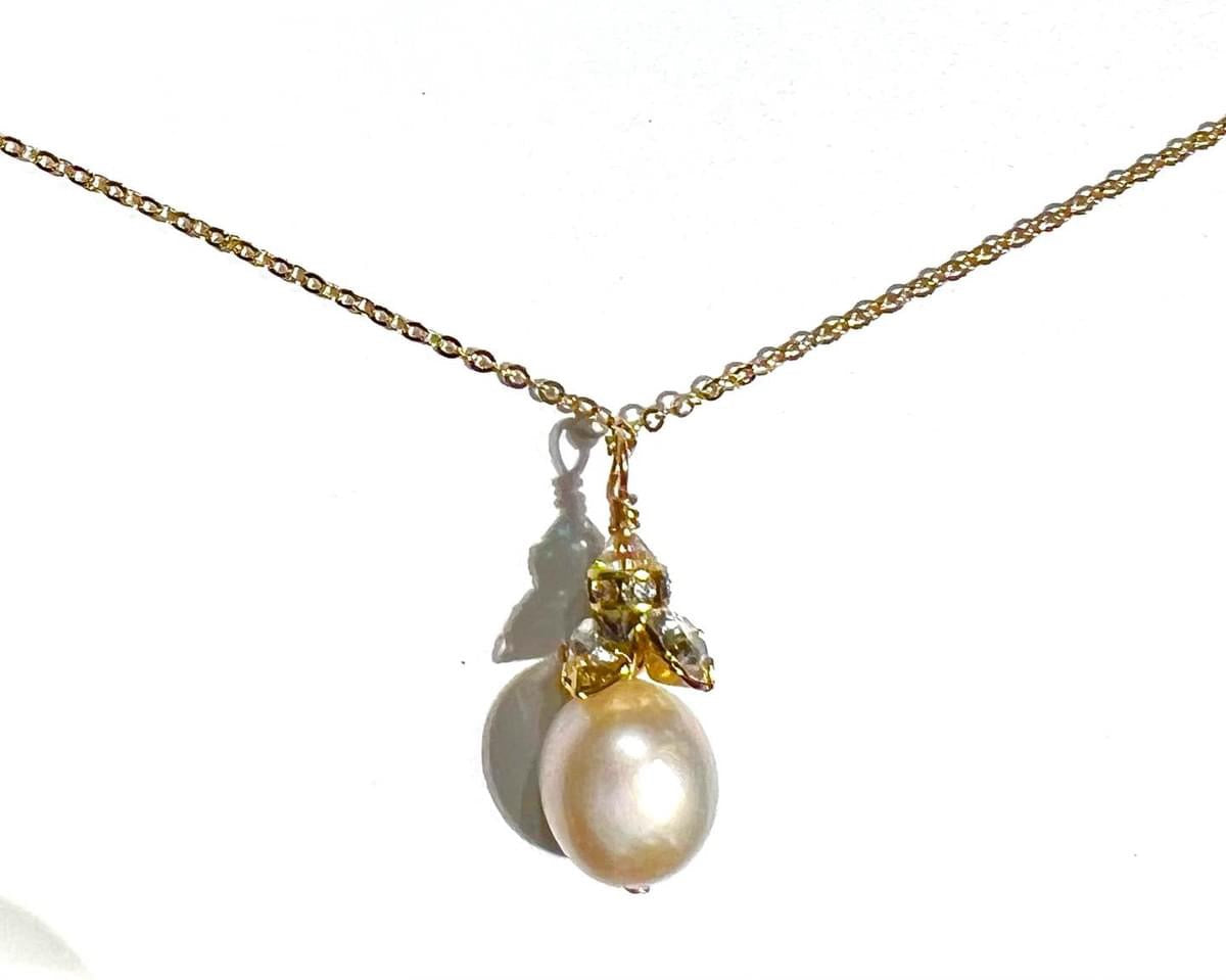Melissa Baroque Pearl Drop necklace
