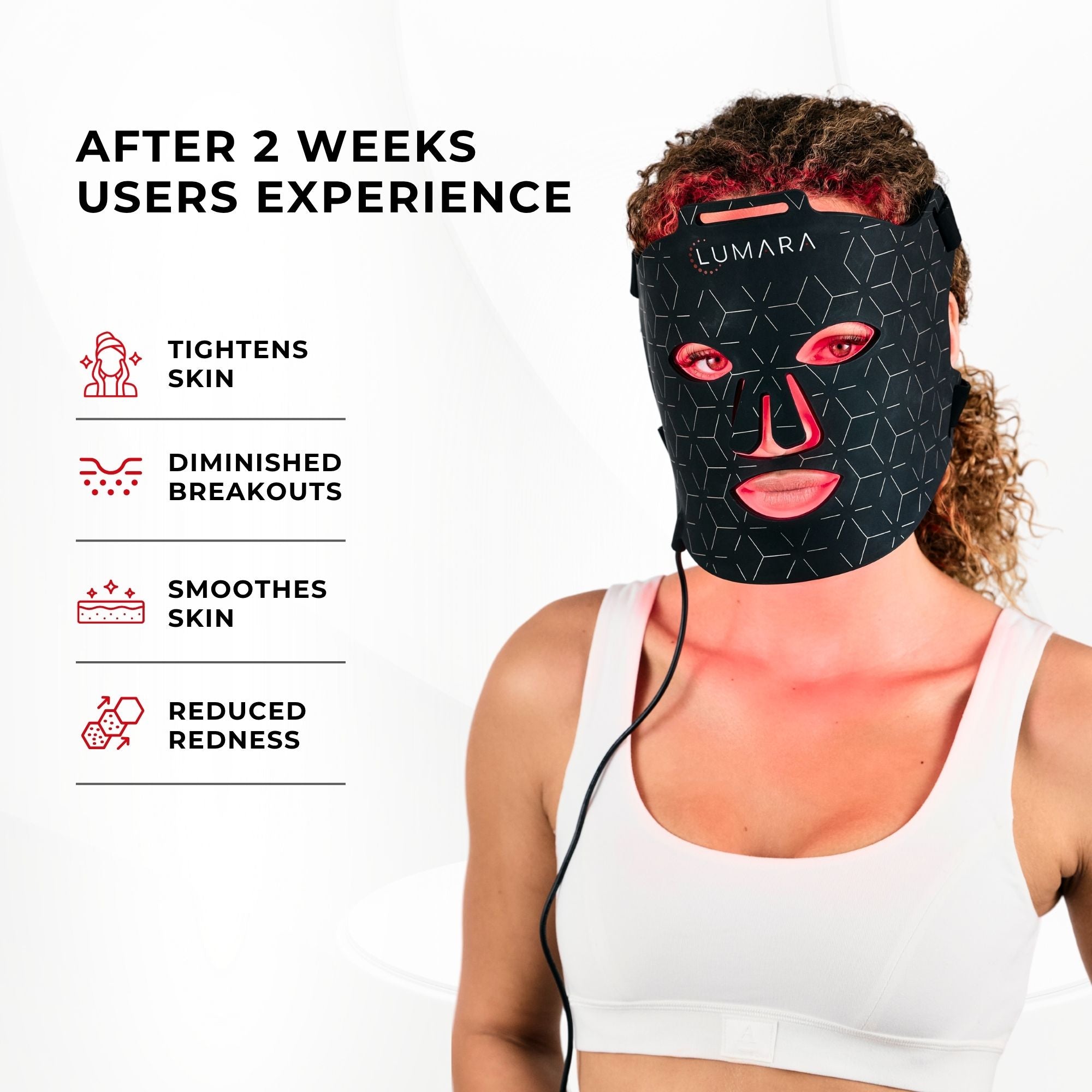 VISO - Mascarilla de terapia de luz roja certificada por la FDA