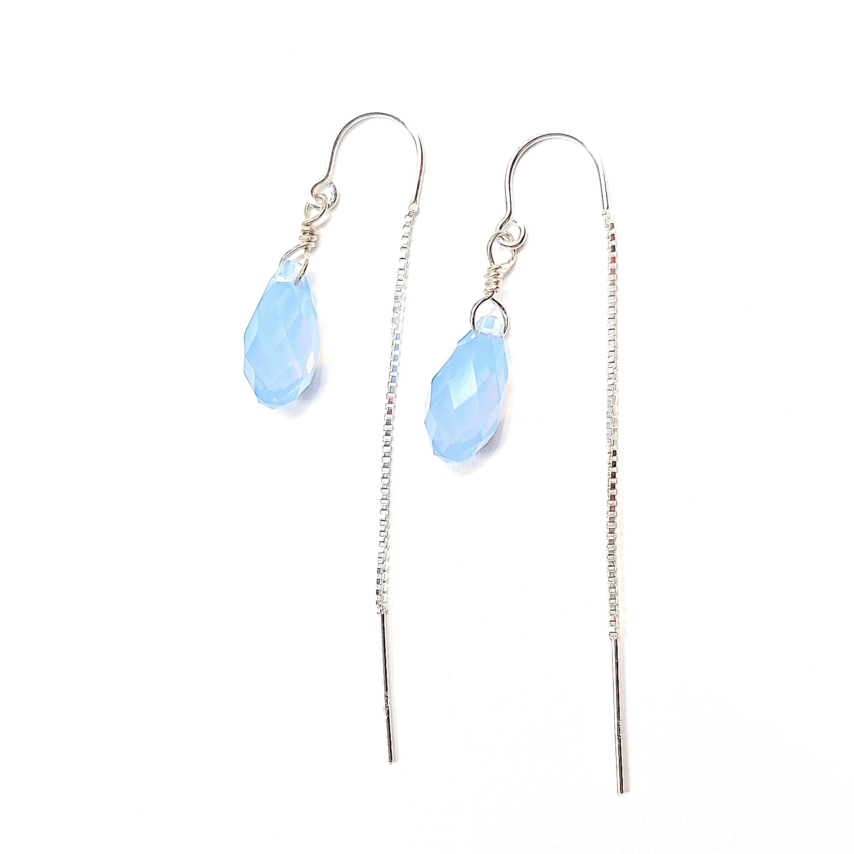 Swarovski Crystal Droplet Threader Earrings