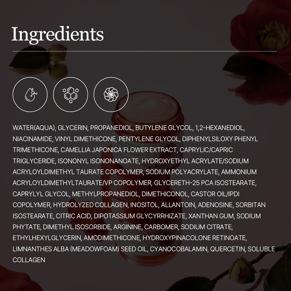 Crema de colágeno profundo con camelia de Round Lab