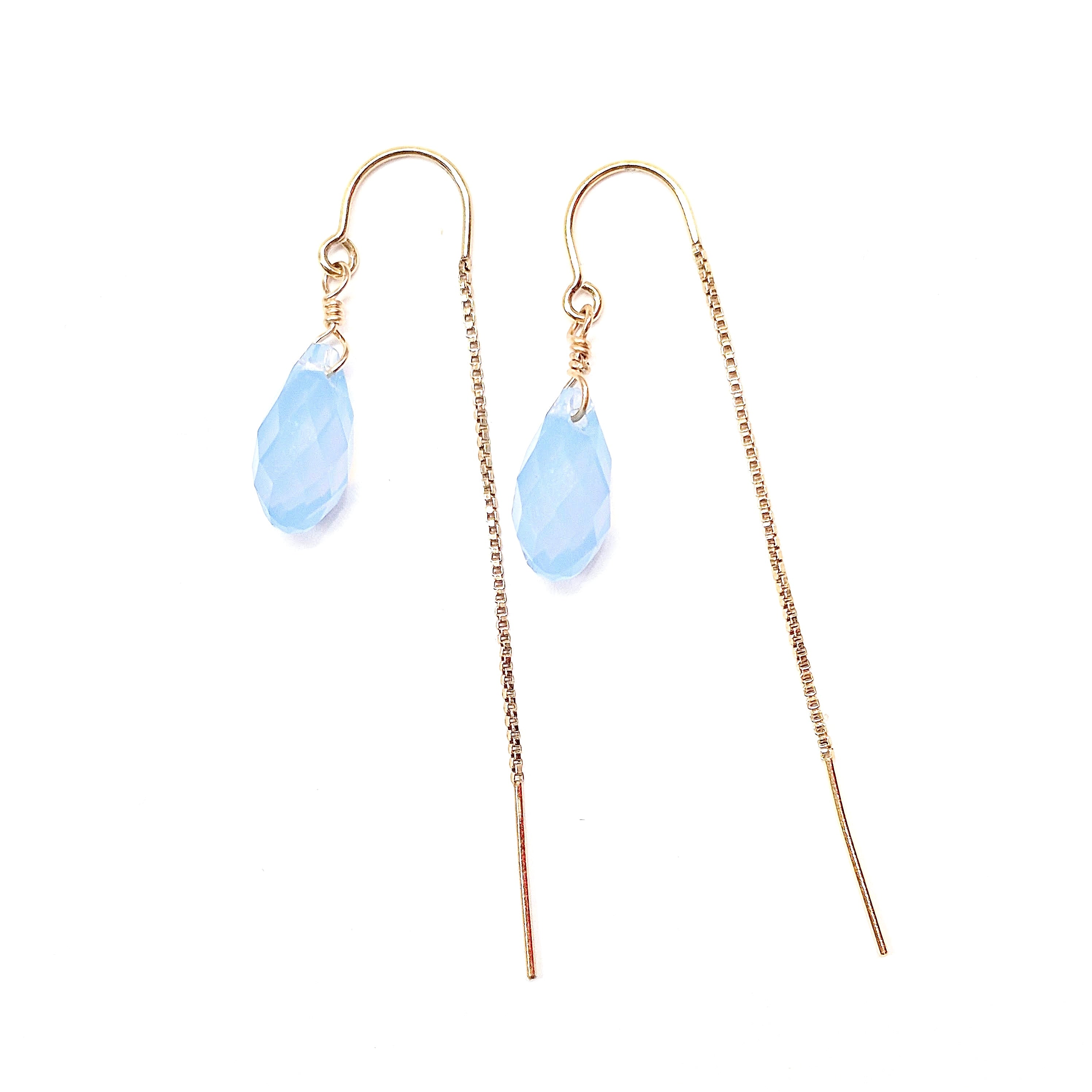 Swarovski Crystal Droplet Threader Earrings