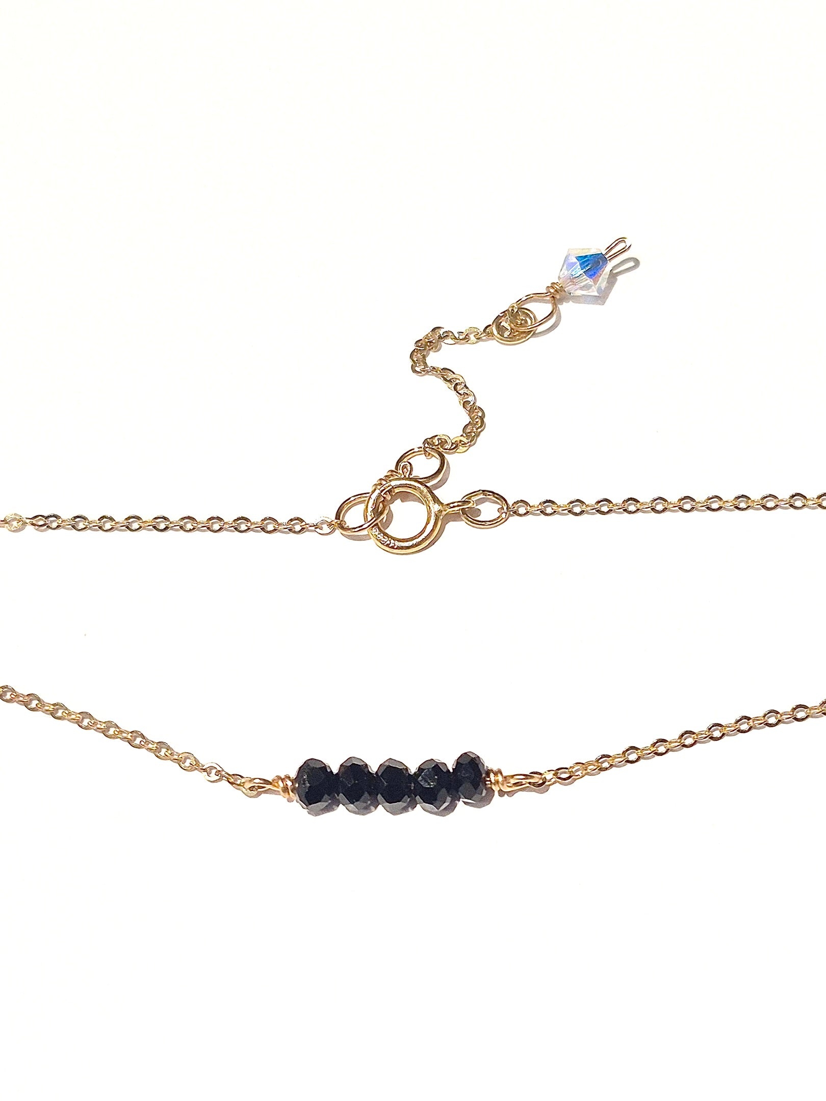 Onyx choker necklace