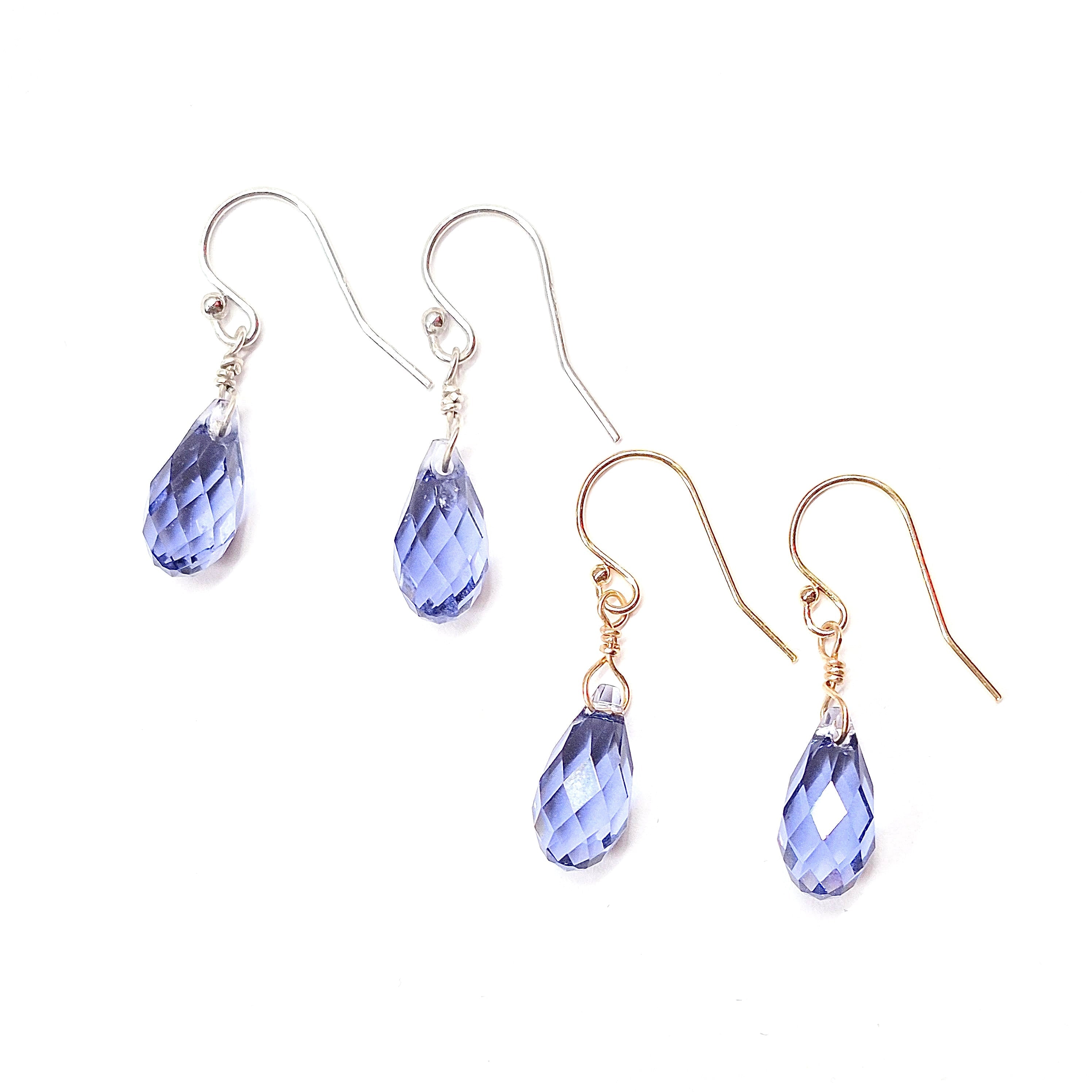 Swarovski Crystal Droplet Threader Earrings
