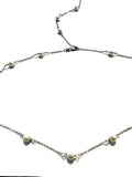 The Jillian Pearl Spacer Necklace with Optional Back Drop