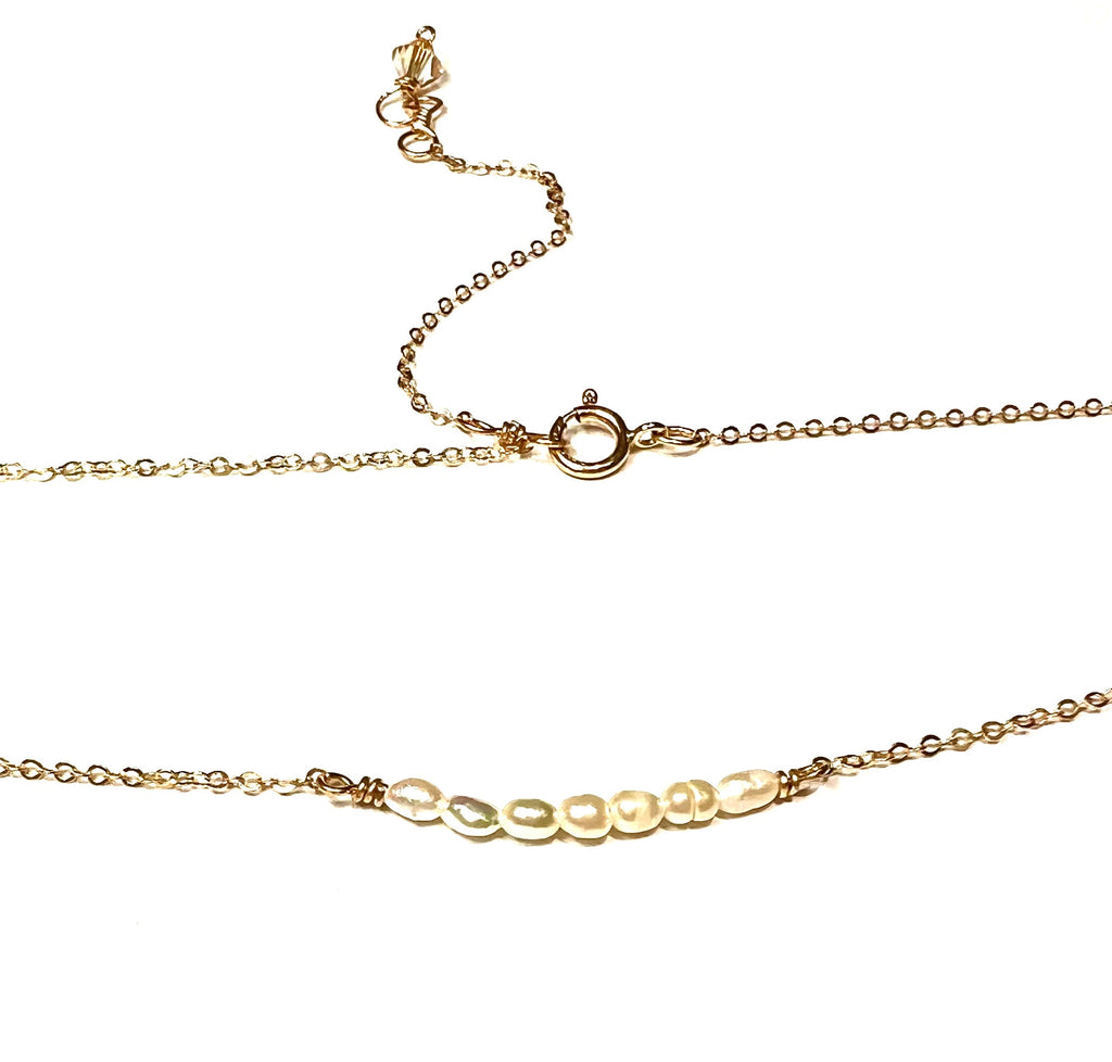 5 Rice Pearls Necklace