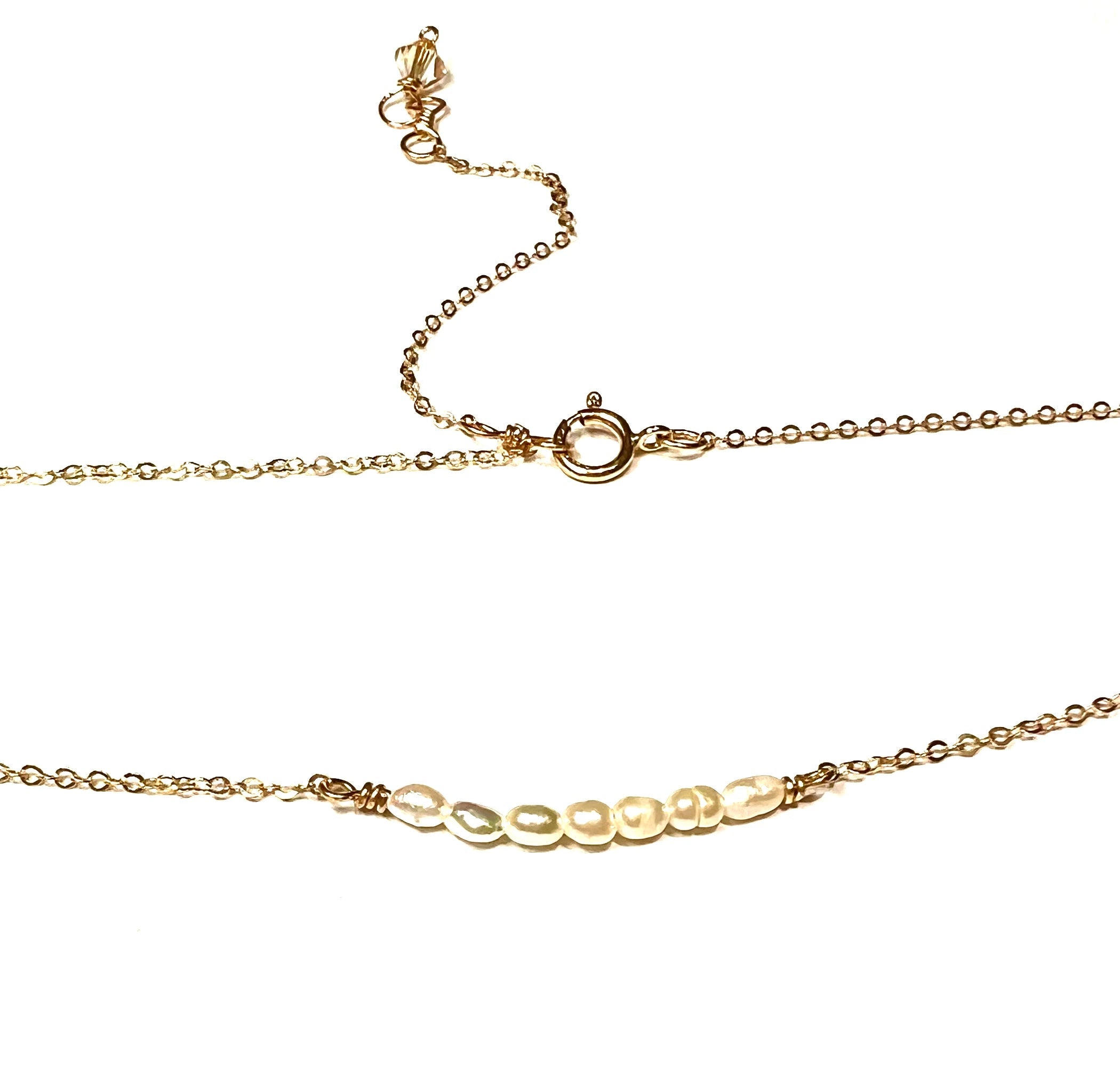 5 Rice Pearls Necklace