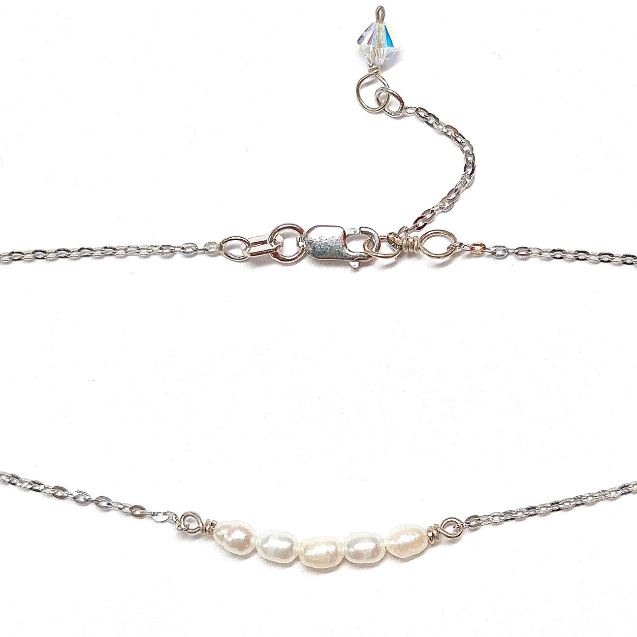 5 Rice Pearls Necklace
