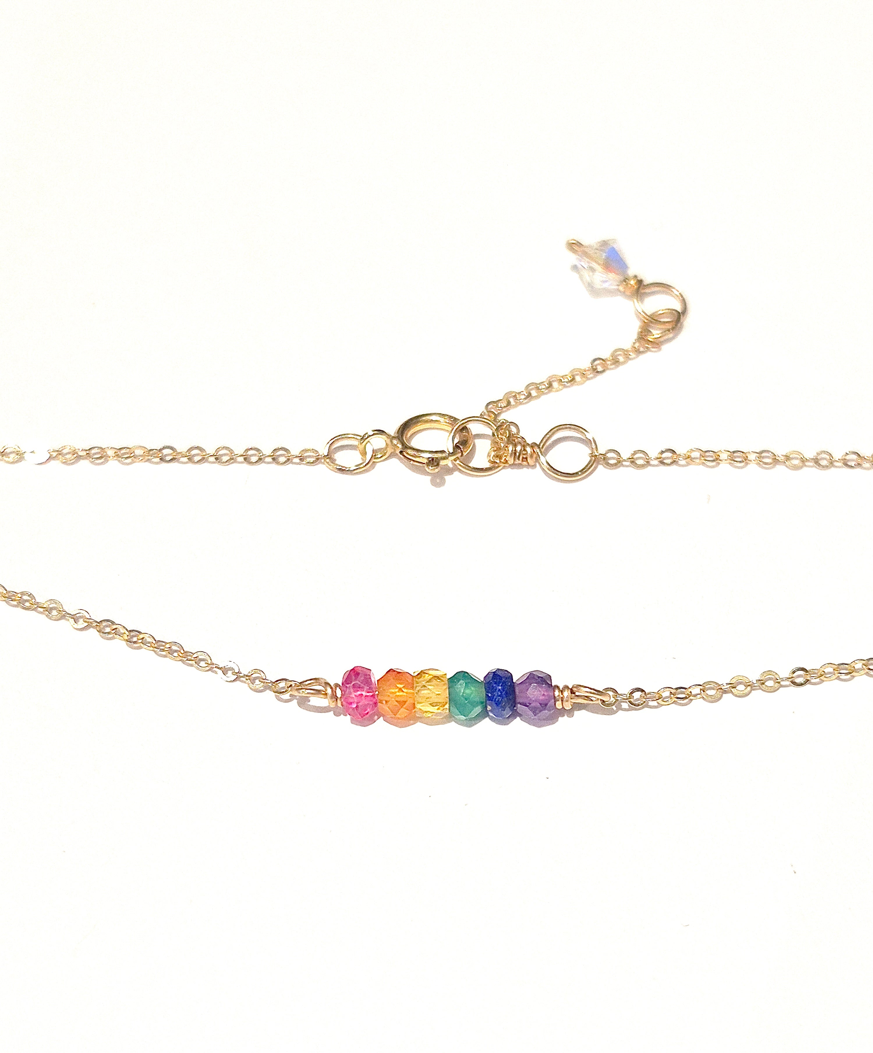 Chakra Stones Rainbow Choker Necklace