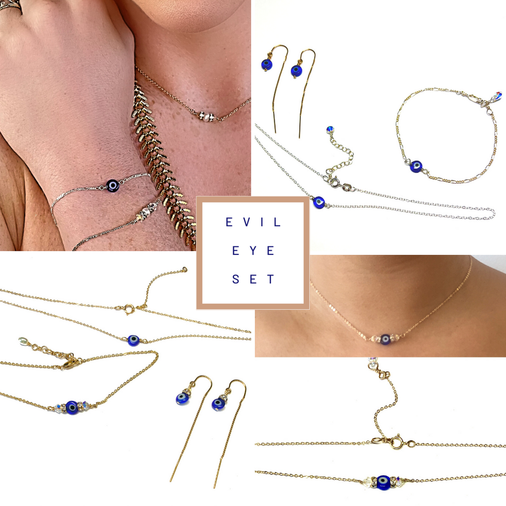 Evil Eye Bracelet w Swarovski Clasp