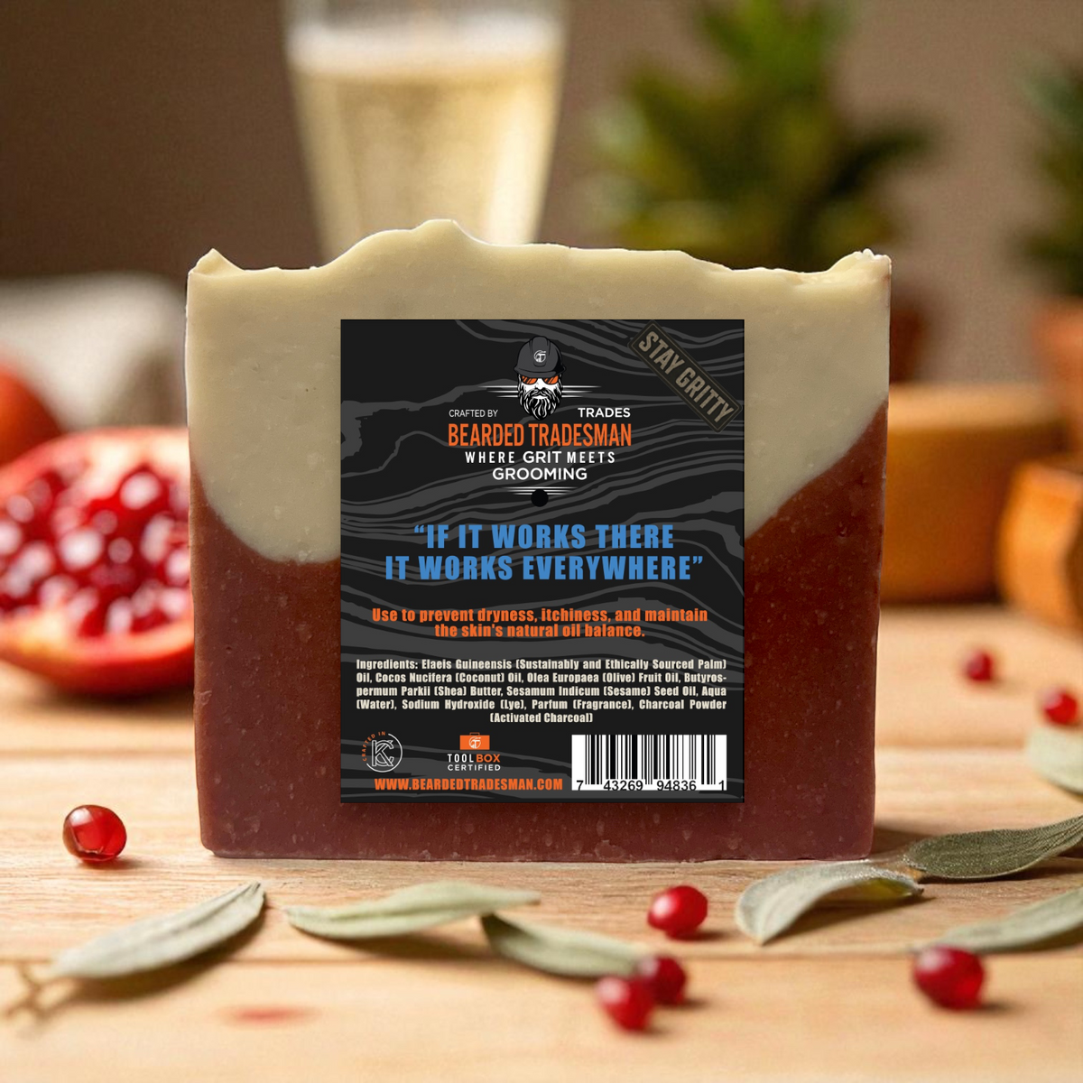 Bearded Tradesman Granate Brut Willy Wash | Pomegranate & Champagne