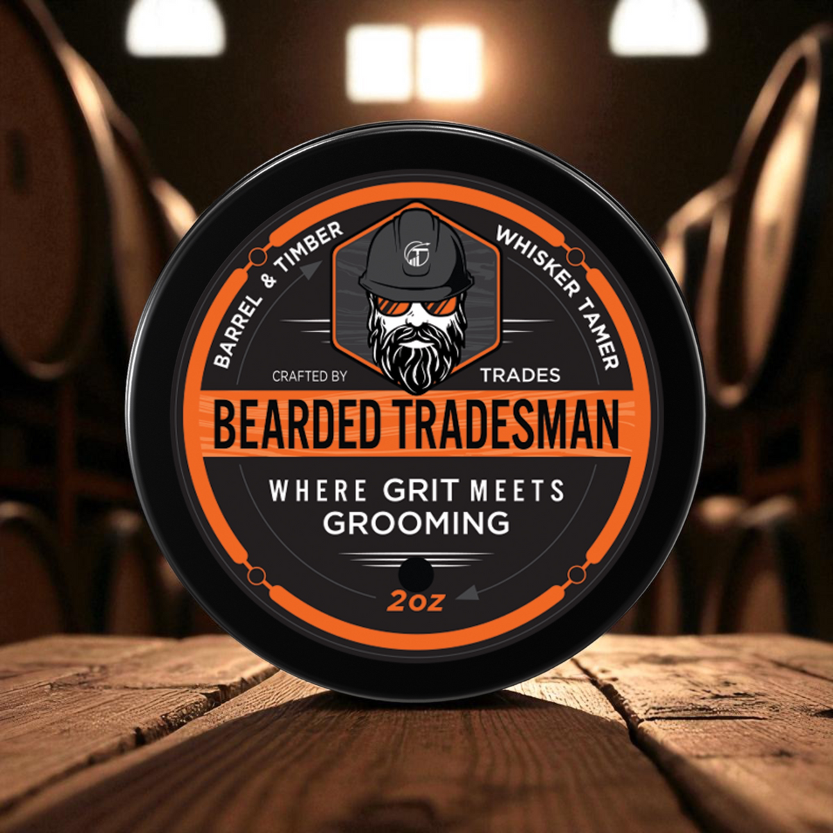 Bearded Tradesman Barrel & Timber Whisker Tamer | Bourbon & Teakwood