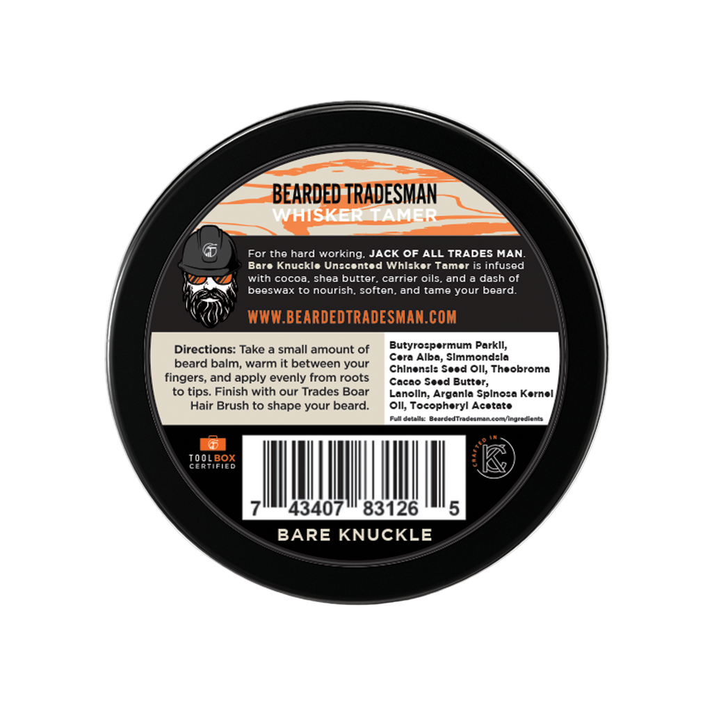 Bearded Tradesman Bare Knuckle Unscented Whisker Tamer