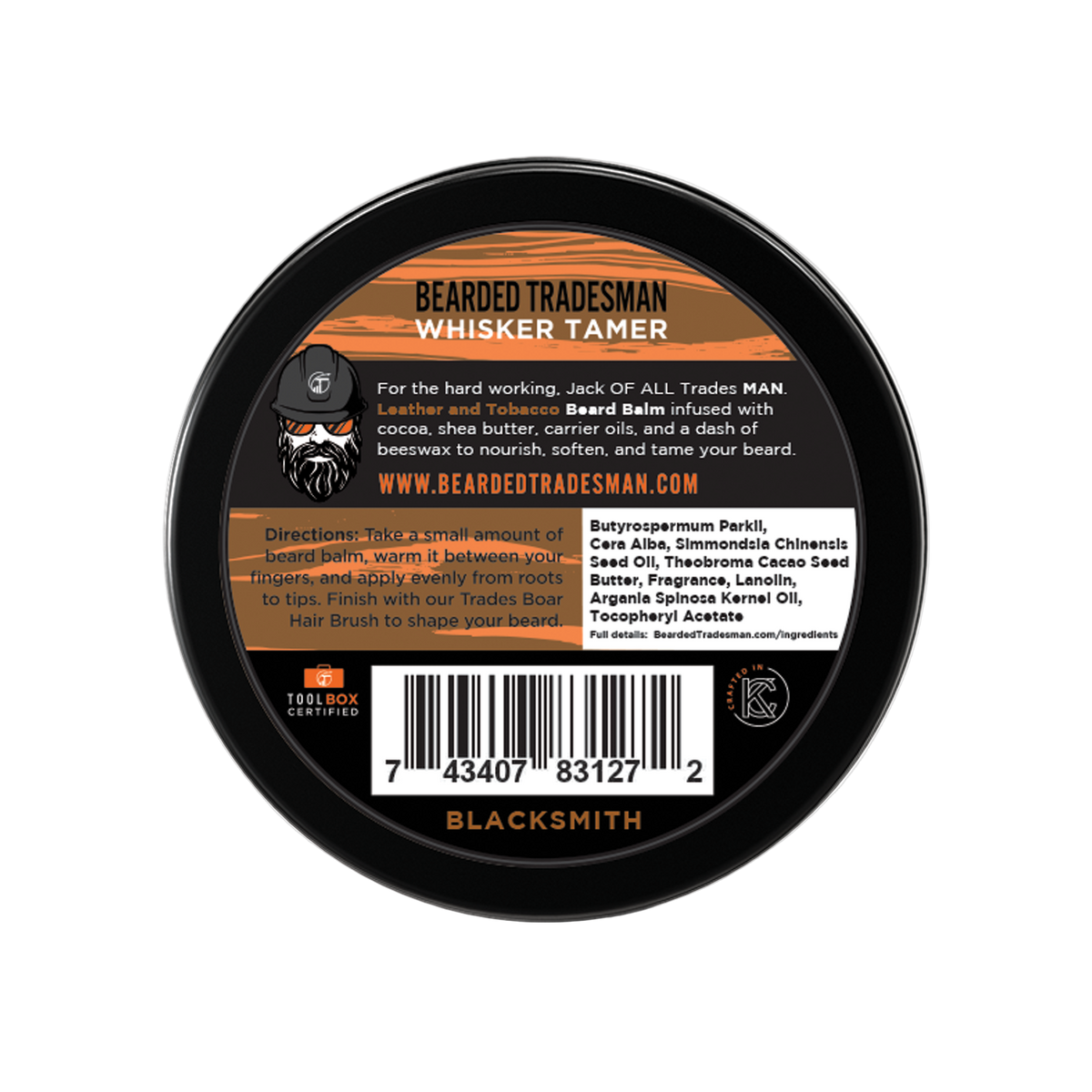 Bearded Tradesman Blacksmith Whisker Tamer | Leather & Tobacco