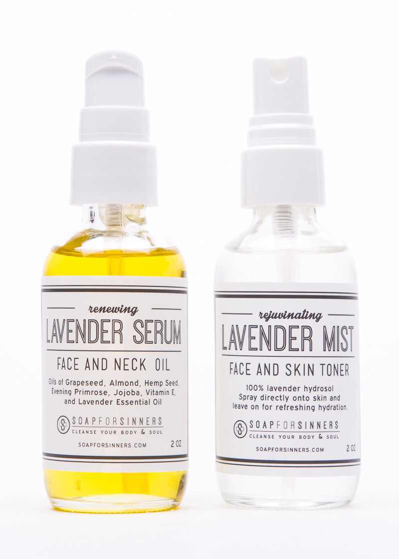 Set de bruma facial y aceite Soap for Sinners