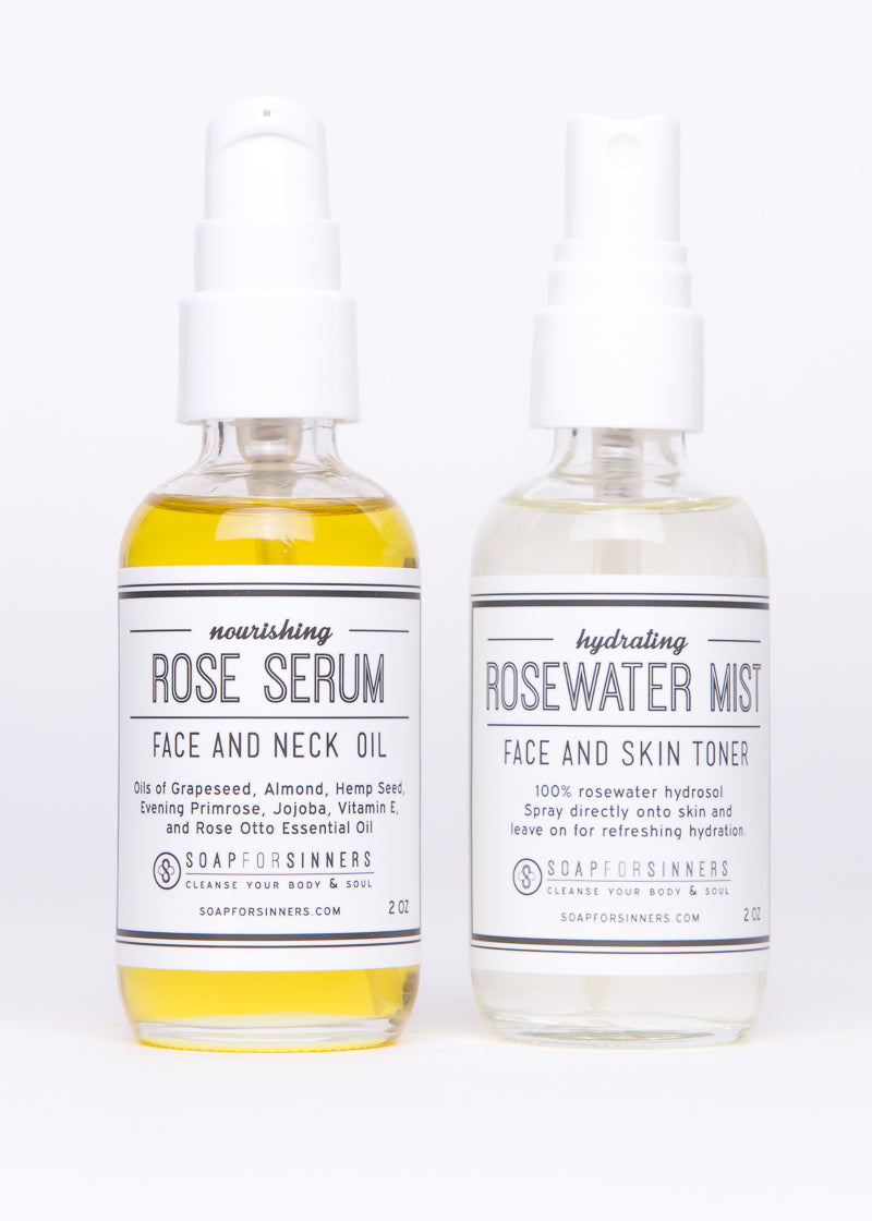Set de bruma facial y aceite Soap for Sinners