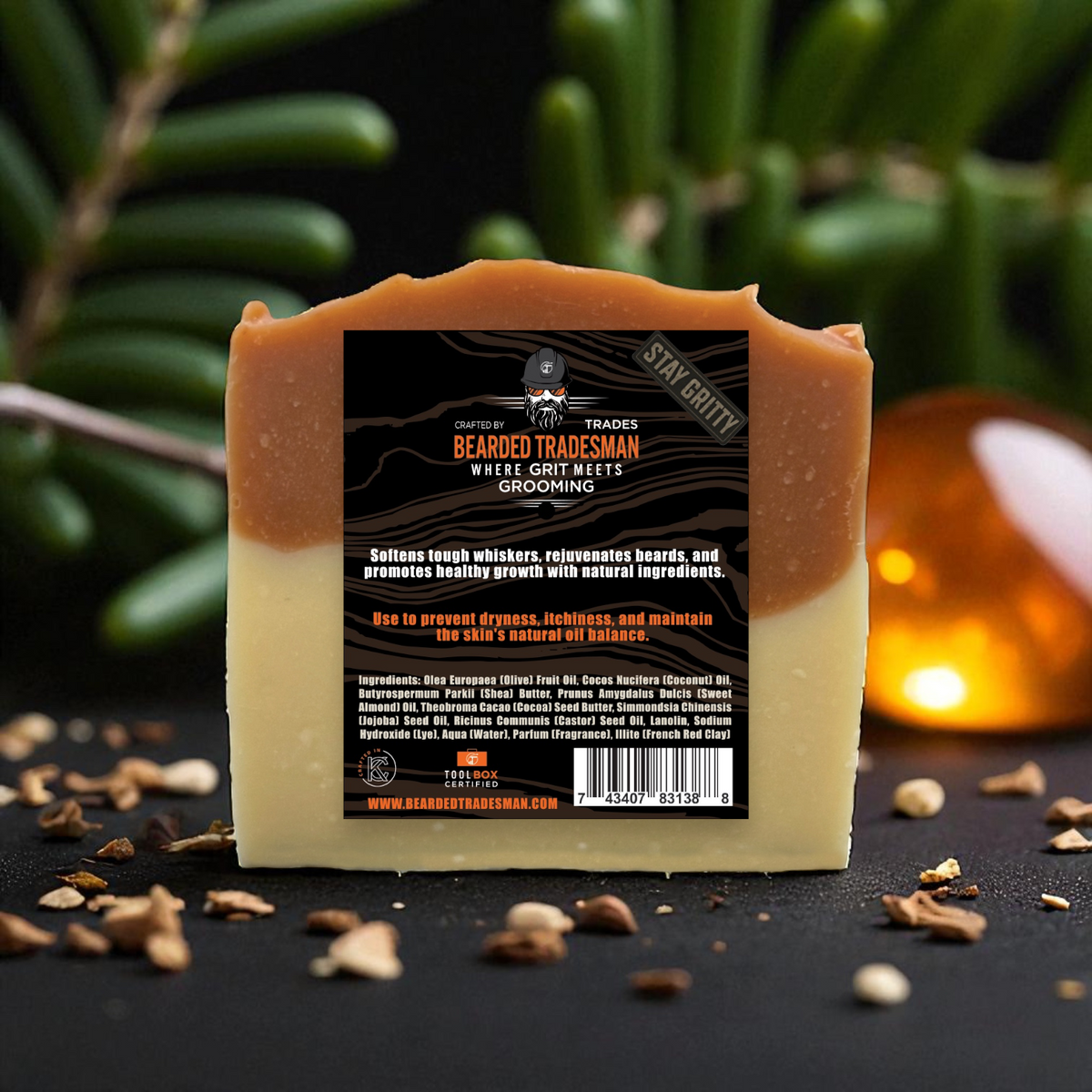 Bearded Tradesman White Amber Whisker Wash | Cedar & Amber