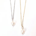Single Pearl Drop Necklace