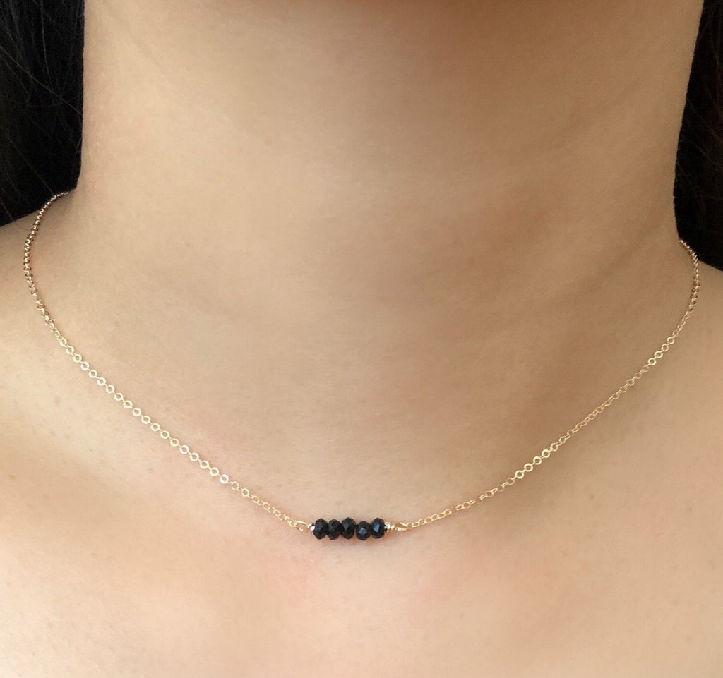 Onyx choker necklace