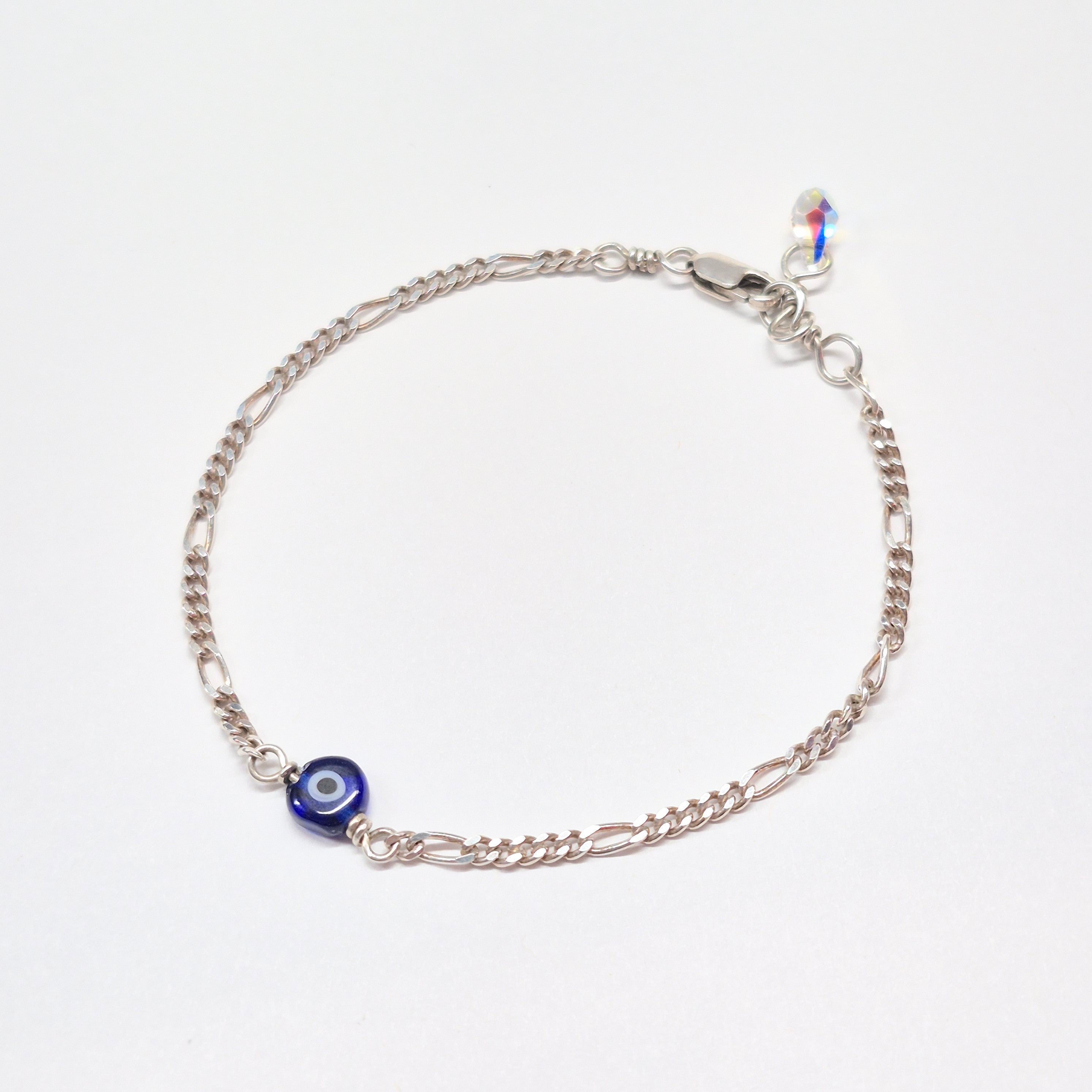 Evil Eye Bracelet w Swarovski Clasp